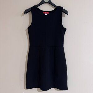 🖤 Aqua – Girl’s Black Summer Dress (Size L / 8–10)